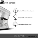همزن کاسه دار کاراجا mastermaid chef pro سفید