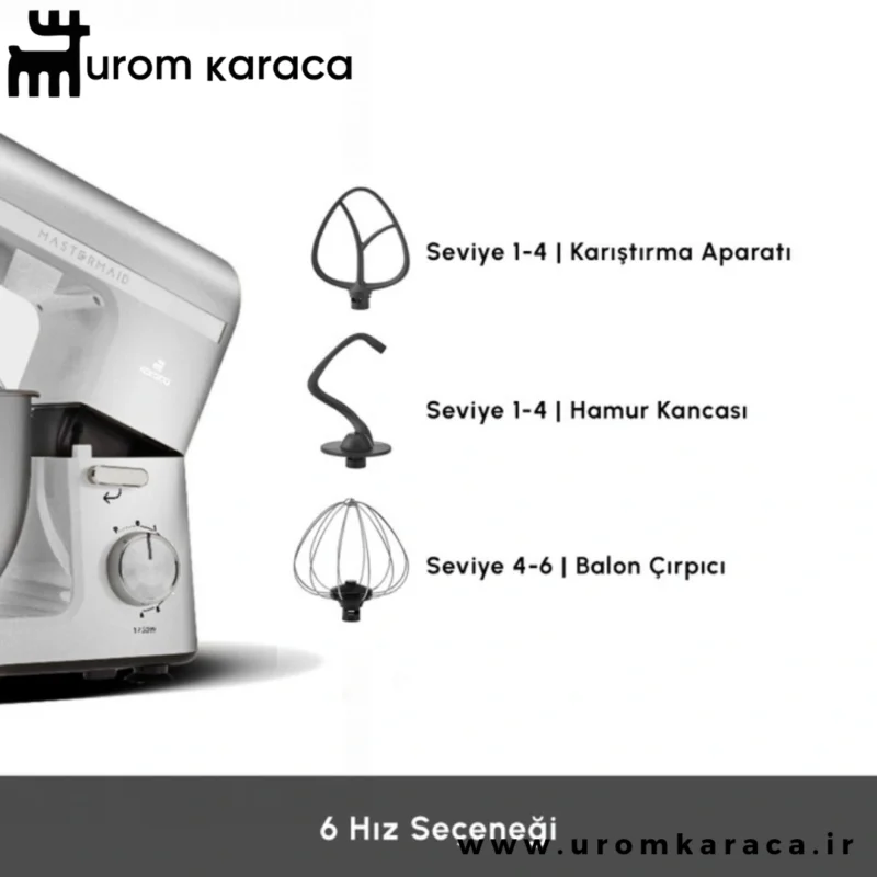 همزن کاسه دار کاراجا mastermaid chef pro سفید