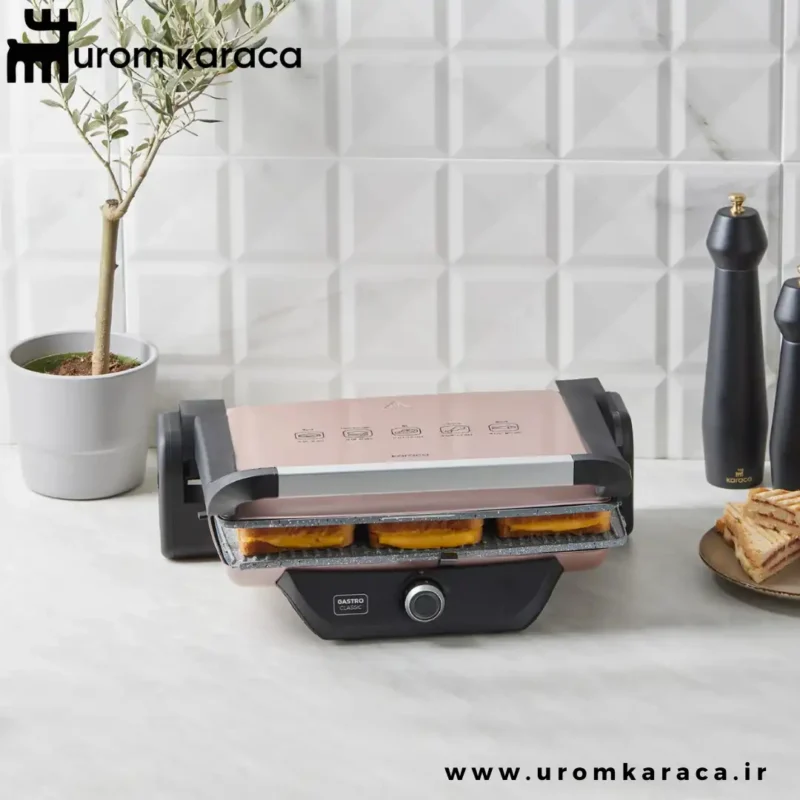 ساندویچ ساز و گریل کاراجا Gastro Classic رزگلد - Image 5
