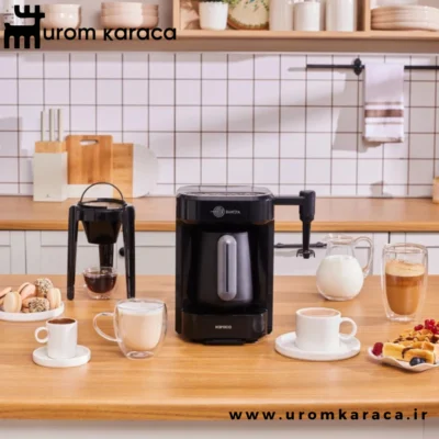 قهوه ساز پنج کاره کاراجا Hatir Barista خاکستری
