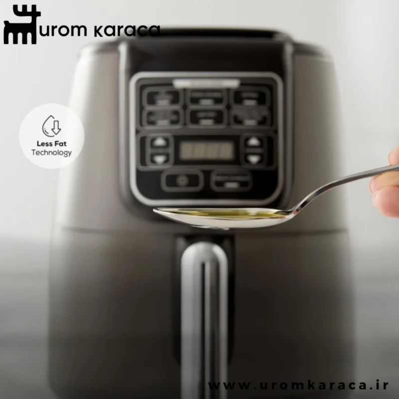 هواپز وسرخ کن کاراجا‌ Air pro cook köz Xl مشکی طلایی