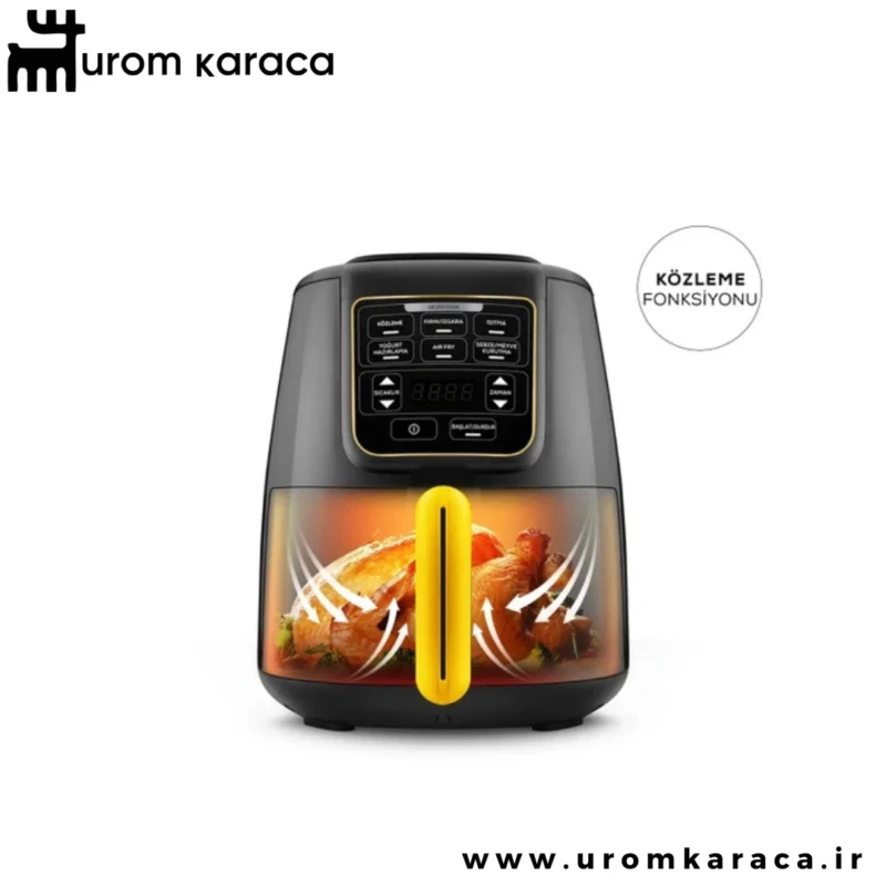 هواپز وسرخ کن کاراجا‌ Air pro cook köz Xl مشکی طلایی