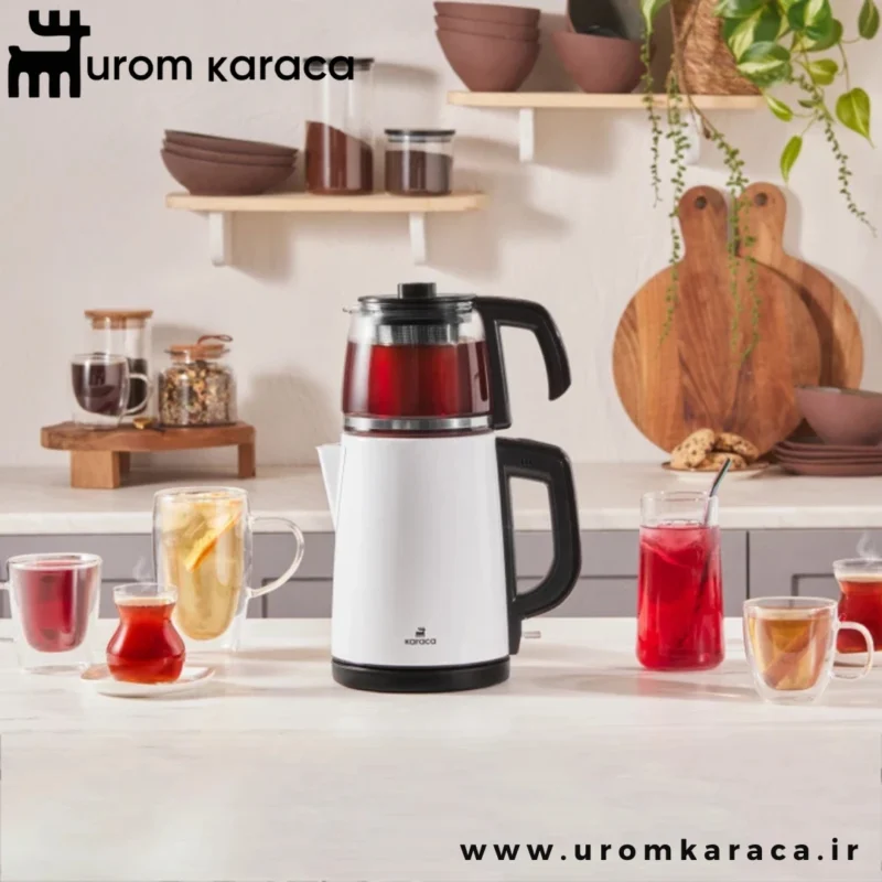 چایساز برقی کاراجا retro glass سفید