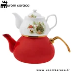 کتری قوری امسان کریسمس Christmas قرمز