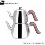 کتری قوری امسان Hobi صورتی تیره