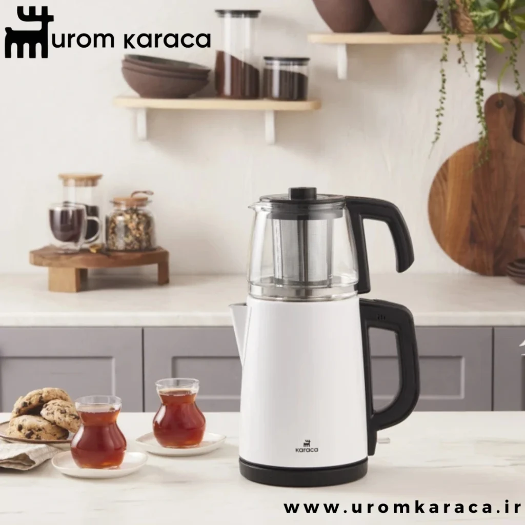 چایساز برقی کاراجا retro glass سفید