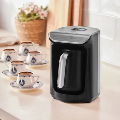 قهوه ساز ترک دو کاره کاراجا Hatir Koz خاکستری