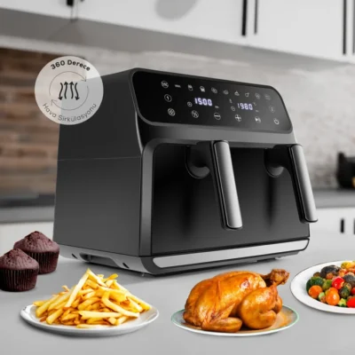 هواپز و سرخ کن دوقلو کاراجا Multifry XXXL 9 مشکی