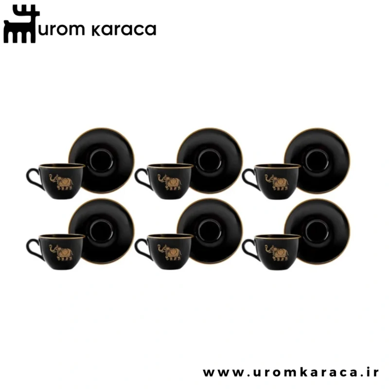 سرویس فنجان چای خوری 6 نفره کاراجا Katzze حجم 240 میلی - تصویر 2