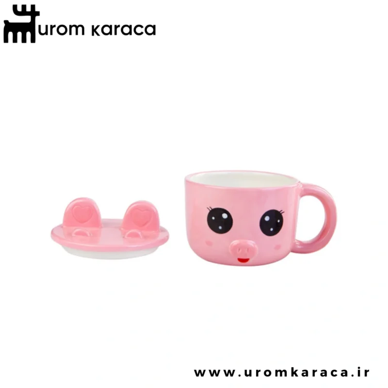 ماگ کاراجا Animal Pink طرح خوک