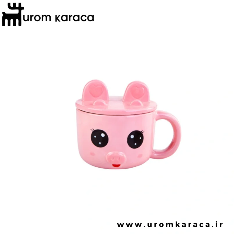 ماگ کاراجا Animal Pink طرح خوک