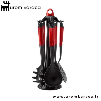 سرویس 6 پارچه کفگیر و ملاقه کاراجا Hardy قرمز