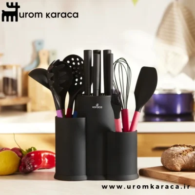 سرویس چاقو 14 پارچه کاراجا Burby wood مولتی کالر