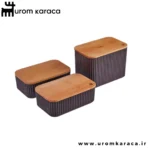 ظرف نگهدارنده 3 عددی کاراجا Massimo بنفش