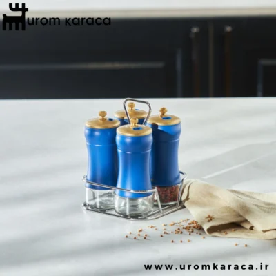 جا ادویه 5 پارچه کاراجا Blue Berry آبی