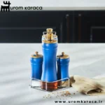 ست آبلیموخوری و نمک فلفل استندی کاراجا Blue berry