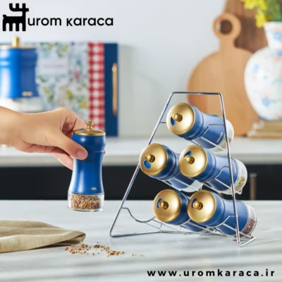 جا ادویه 7 پارچه مثلث کاراجا Blue Berry آبی