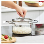 قابلمه عمیق شیشه ای کاراجا Amore سایز 16 - Image 8