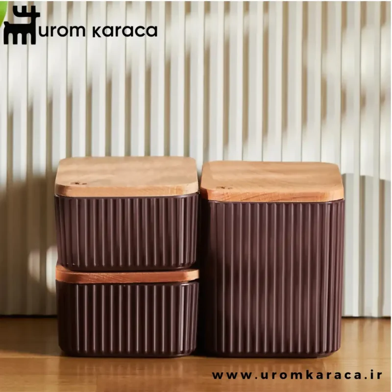 ظرف نگهدارنده 3 عددی کاراجا Massimo بنفش - Image 1