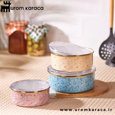 ظرف نگهدارنده 3 عددی کاراجا Terazzo