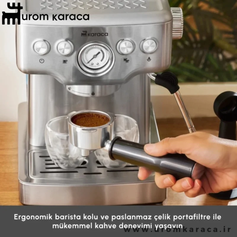 اسپرسو ساز همراه با فوم ساز شیر 20 بار کاراجا Coffee Art 1353
