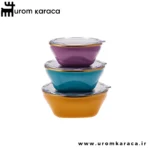 ظرف نگهدارنده 3 عددی کاراجا Fancy violet