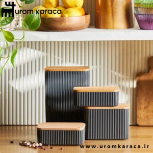 ظرف نگهدارنده 4 عددی کاراجا Massimo خاکستری