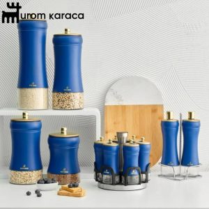 ظرف شیشه ای وکیوم 3 تکه Karaca Blue Berry