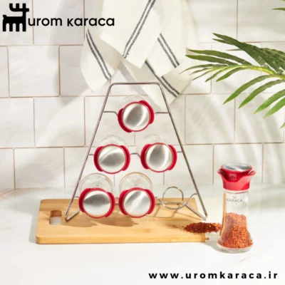 جا ادویه 7 پارچه کاراجا Nori قرمز