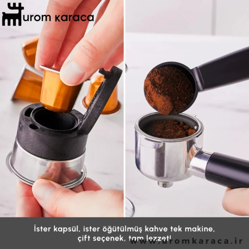 اسپرسو ساز دیجیتالی ۲۰ بار کاراجا Coffee Art Inox