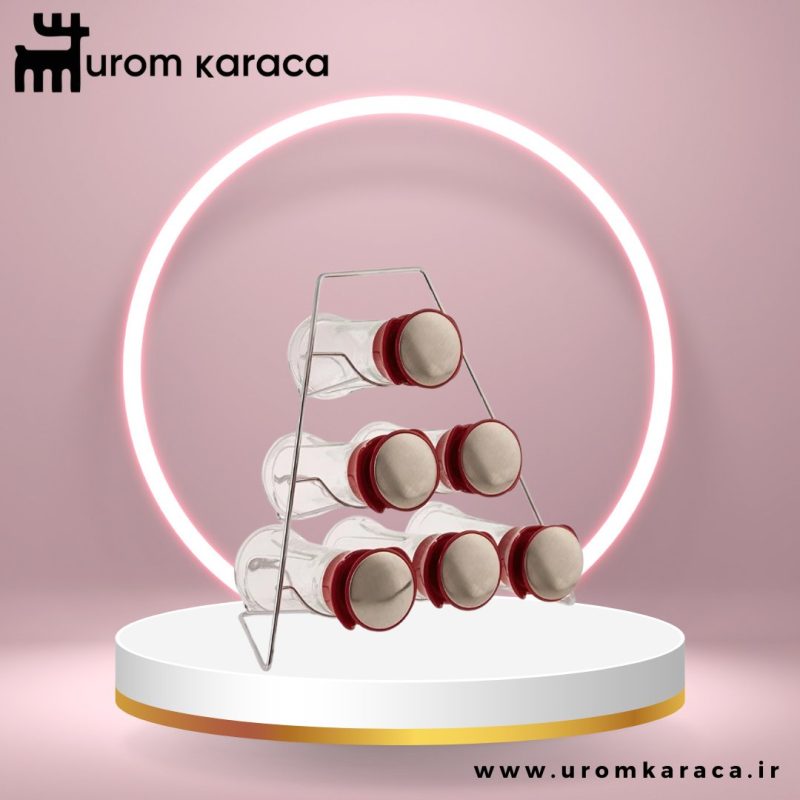 ست ادویه 7 تکه مثلث قرمز Karaca Ocha