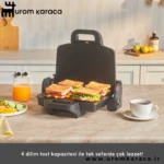 ساندویچ ساز و گریل کاراجا Future Essentia مشکی مات