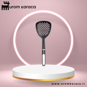 کفگیر پهن سوراخ دار خاکستری سرد Karaca