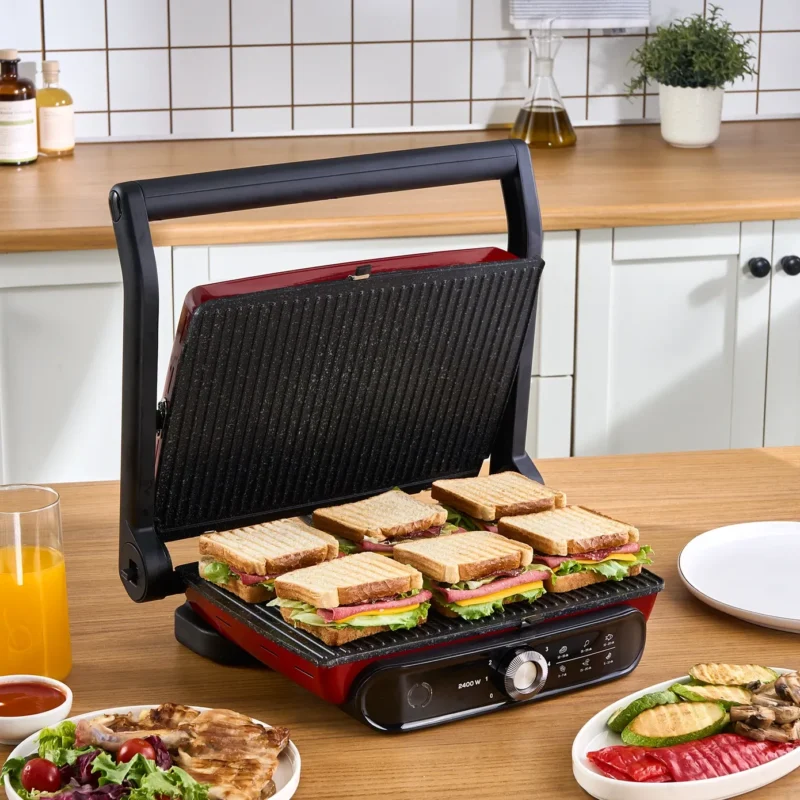 ساندویچ ساز و گریل کاراجا Gastro Grill Pro قرمز - تصویر 4