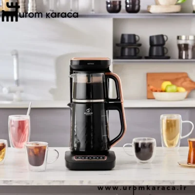 چایساز و قهوه ساز سخنگو کاراجا Caysever Robotea Pro Quartz مشکی مسی
