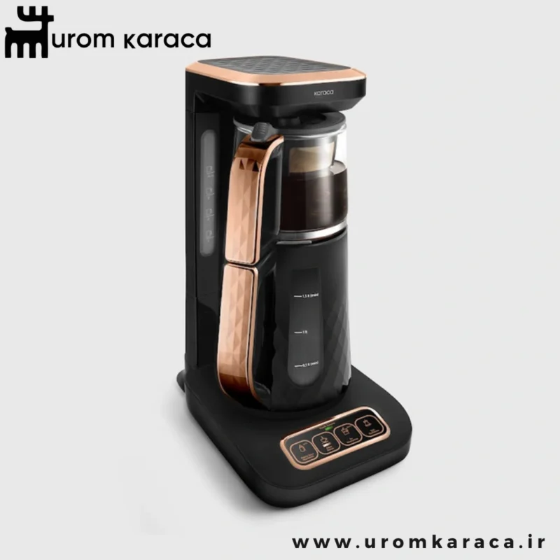 چایساز و قهوه ساز سخنگو کاراجا Caysever Robotea Pro Quartz مشکی مسی