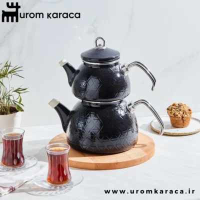 کتری قوری کاراجا kristal مشکی