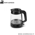 چایساز شیشه ای کاراجا Glass Tea مشکی براق