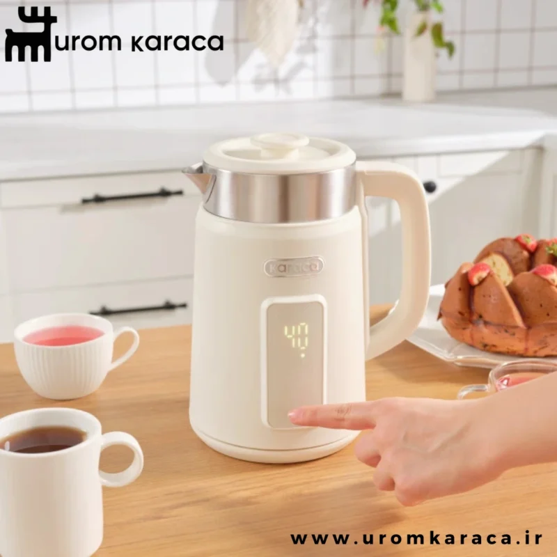 کتری برقی کاراجا Multiboil Retro Cool Touch کرم