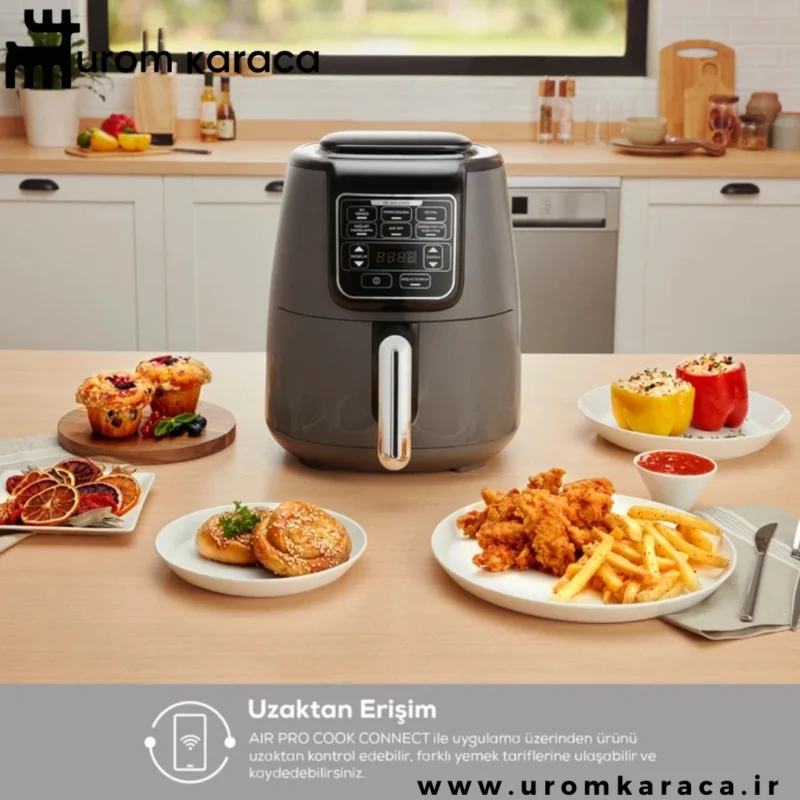 هواپز و سرخ کن سخنگو کاراجا Connect Air Pro Cook XL طوسی