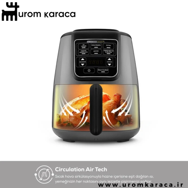 هواپز و سرخ کن سخنگو کاراجا Connect Air Pro Cook XL طوسی