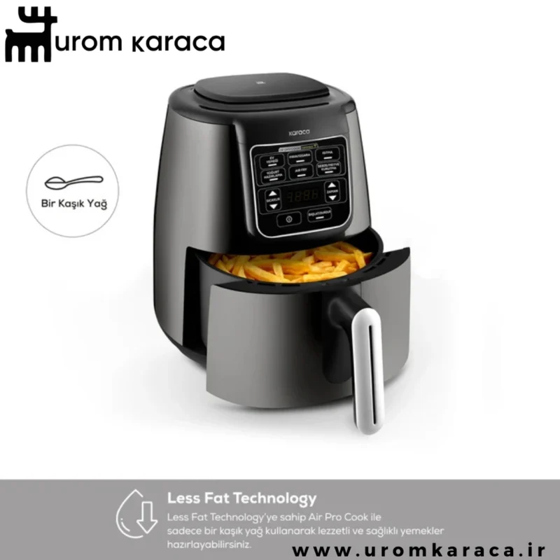 هواپز و سرخ کن سخنگو کاراجا Connect Air Pro Cook XL طوسی
