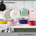 سرویس قابلمه 9 پارچه کاراجا Swiss Crystal Mastermaid بژ