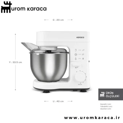 همزن کاسه دار کاراجا Maestrochef Stella سفید 1500 وات