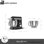 همزن کاسه دار کاراجا Mastermaid Chef Pro مشکی براق