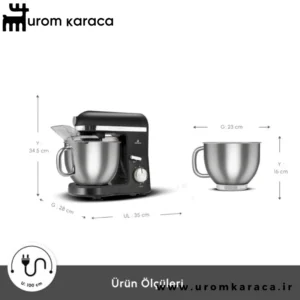 همزن کاسه دار کاراجا Mastermaid Chef Pro مشکی براق
