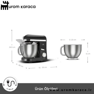 همزن کاسه دار کاراجا Mastermaid Chef Pro مشکی براق