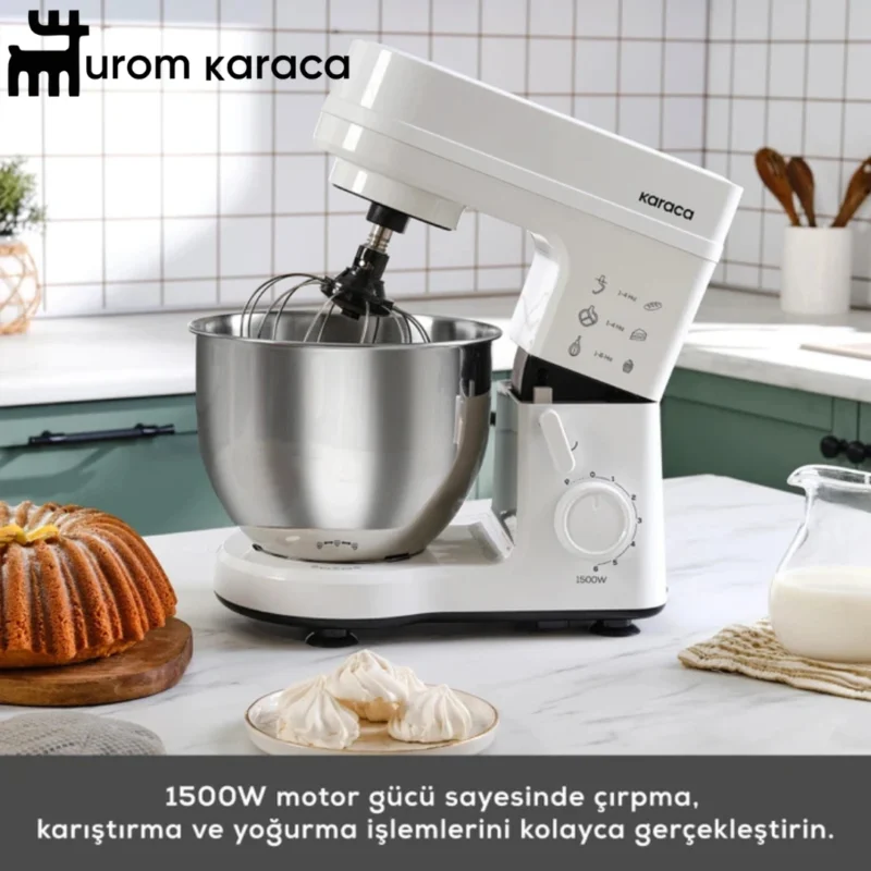 همزن کاسه دار کاراجا Maestrochef Stella سفید 1500 وات