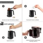قهوه ساز پنج کاره کاراجا Hatir Barista قهوه ای گردویی