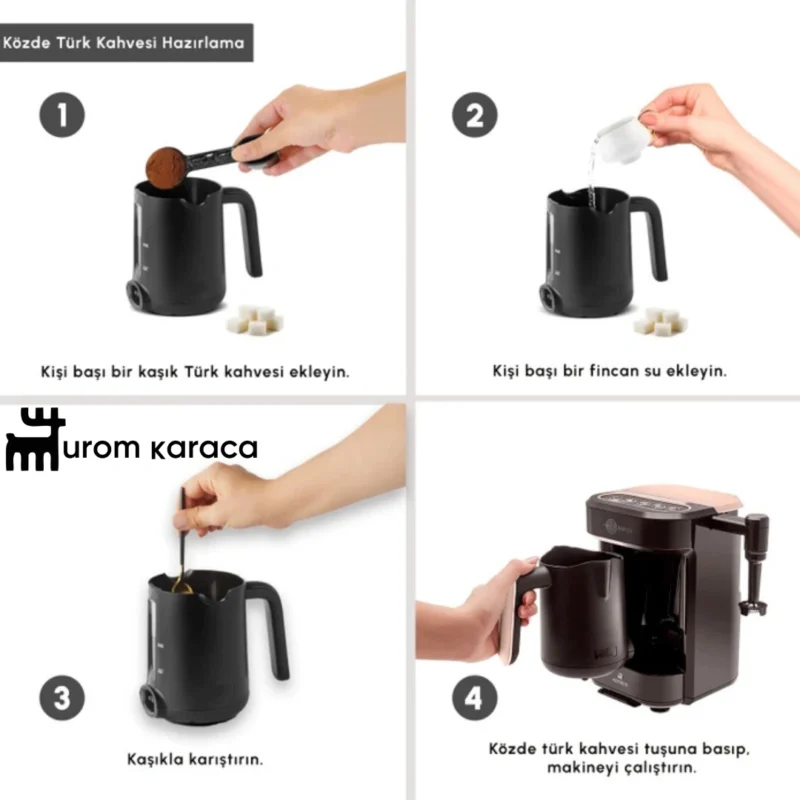 قهوه ساز پنج کاره کاراجا Hatir Barista قهوه ای گردویی